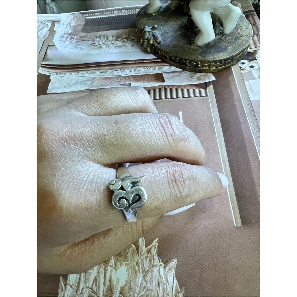 Hand Crafted Silver Om Ring in Silver